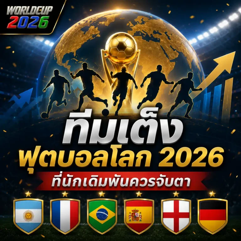 ทีมเต็งฟุตบอลโลก 2026 ที่นักเดิมพันควรจับตา พร้อมวิเคราะห์โอกาสลุ้นแชมป์ของทีมชาติชั้นนำ